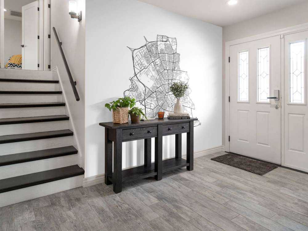 Kort over Eindhoven, hvid