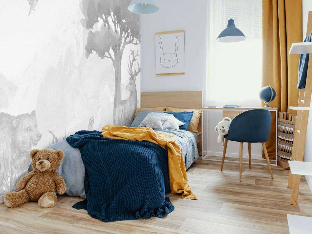 Skovens dyr i sort og hvidt