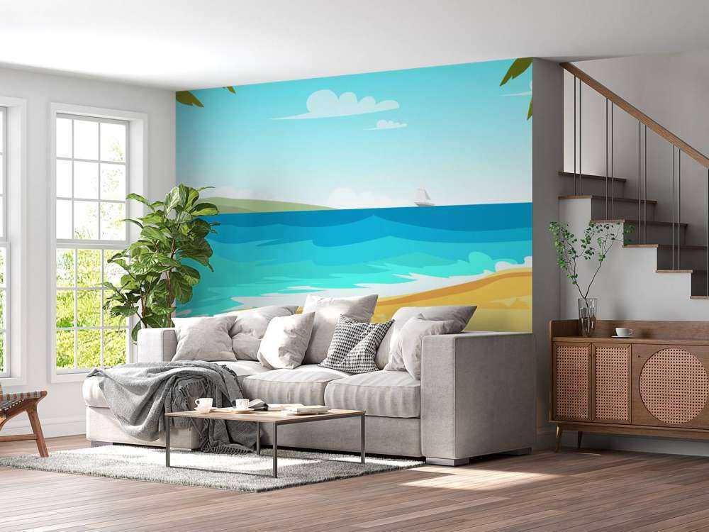Vågig strand