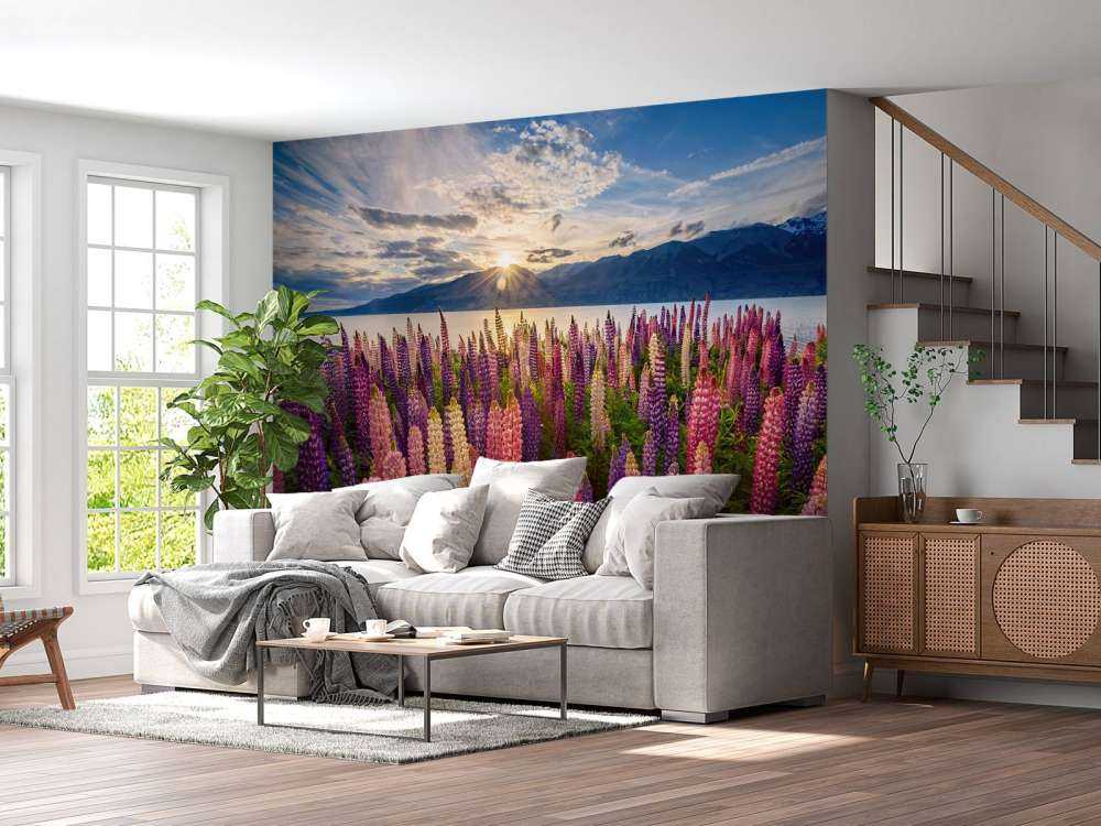 Lupins lakeside