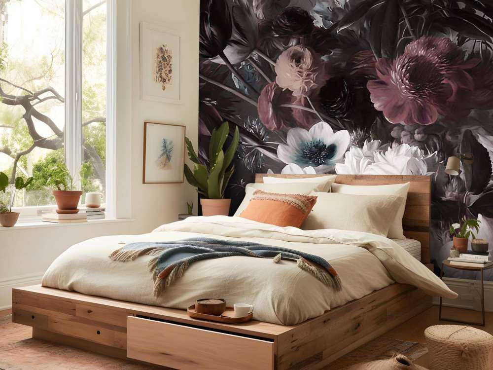 Stort bukett med anemoner Orange