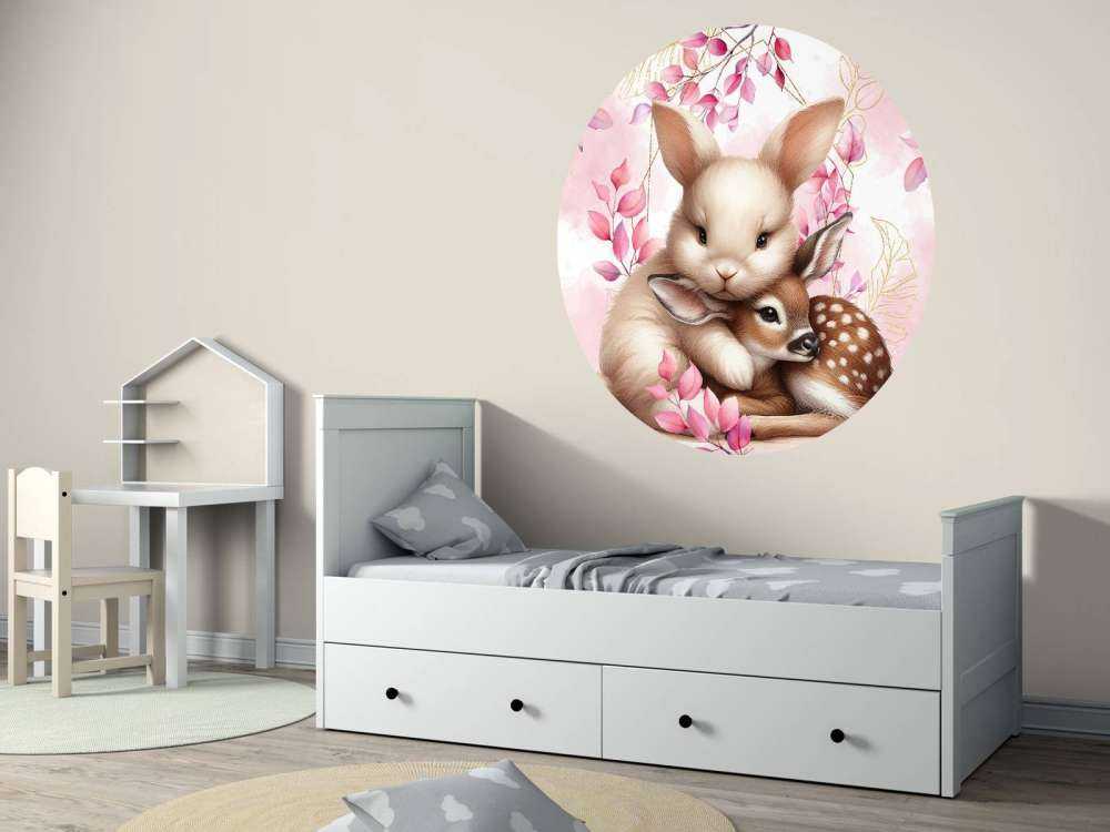 Kärleksfull kanin och hjort