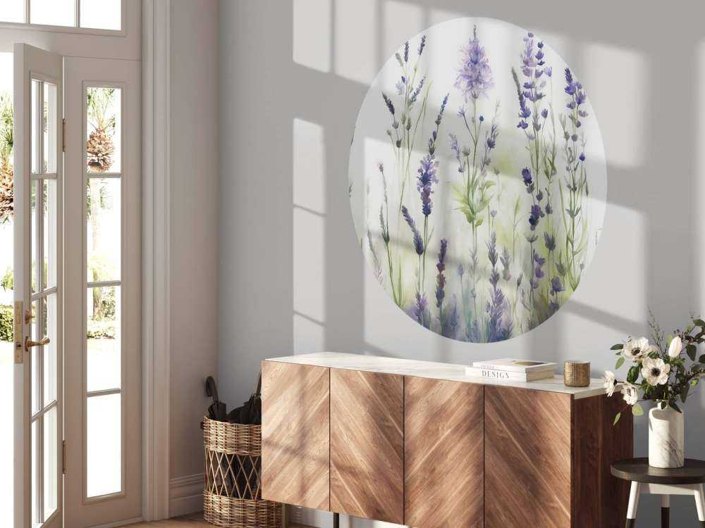 Lavendel Glänta Sömlös Dämpad Lila