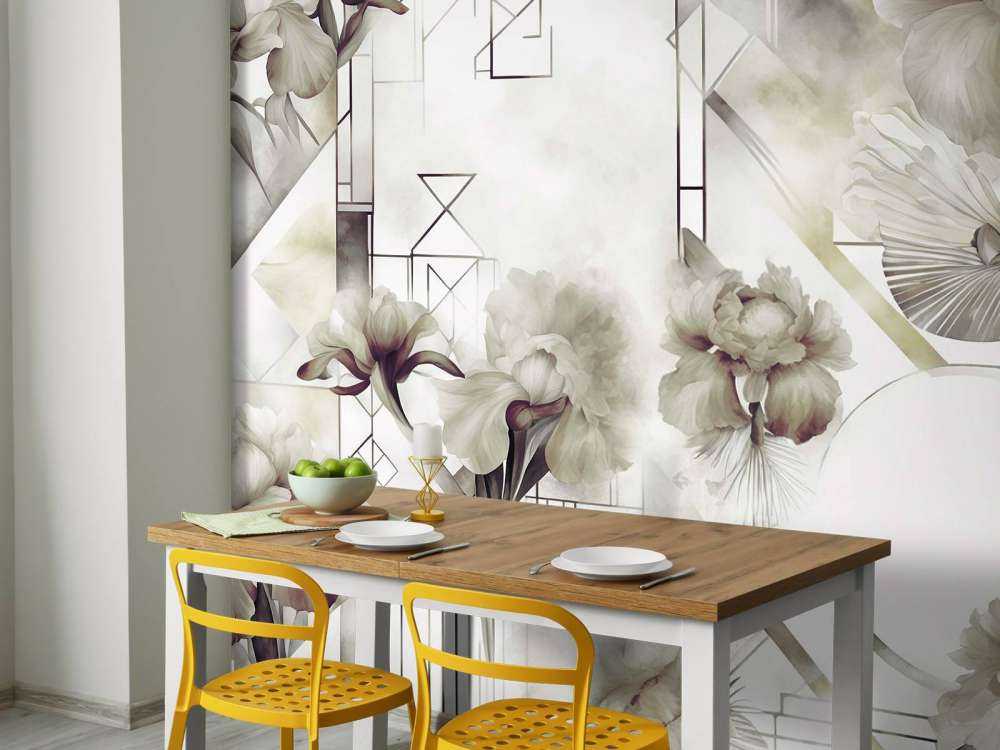 Vattenfärg Geometri Sand