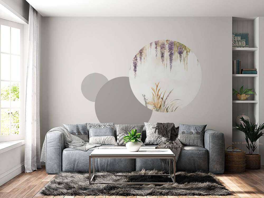 Wisteria och fältgräs blå