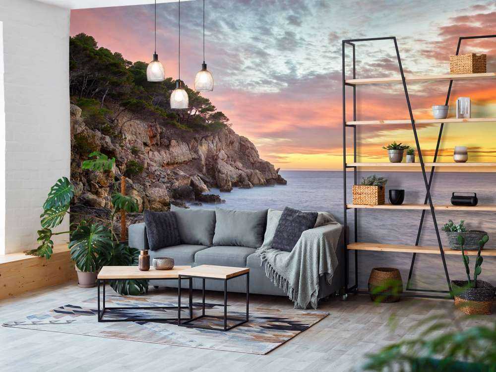 Färgrik solnedgång