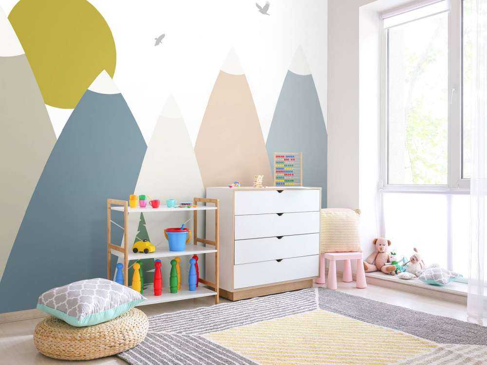 Höga berg, färgade