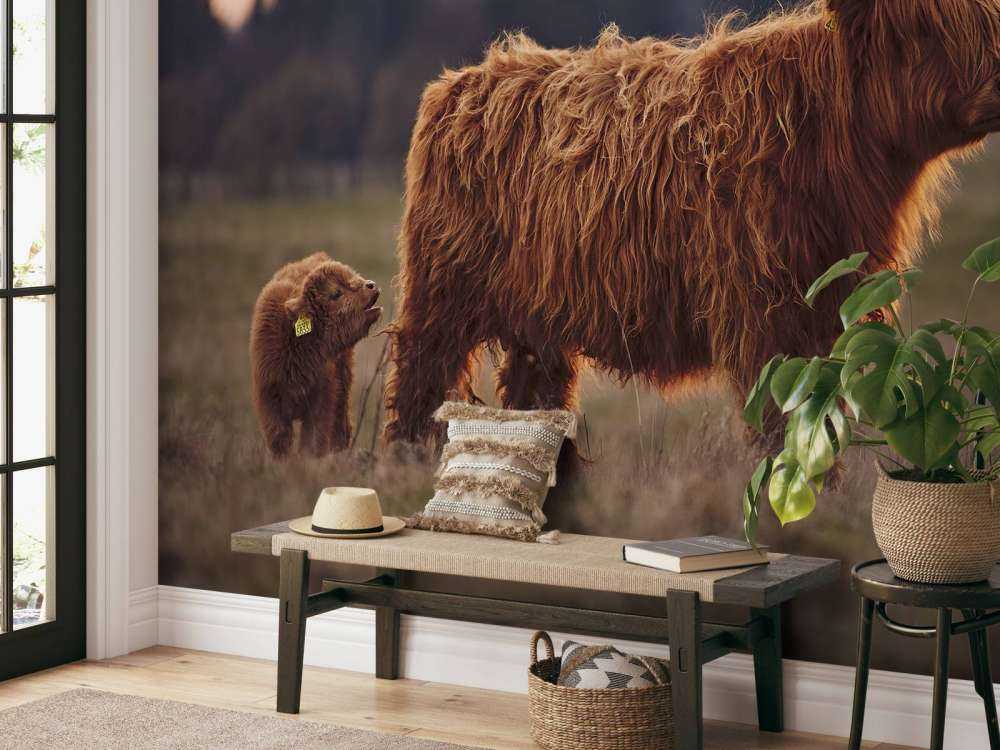 Skotsk hoglandare i ängen