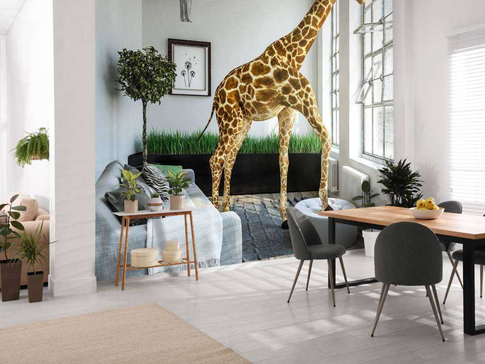 Giraff i huset
