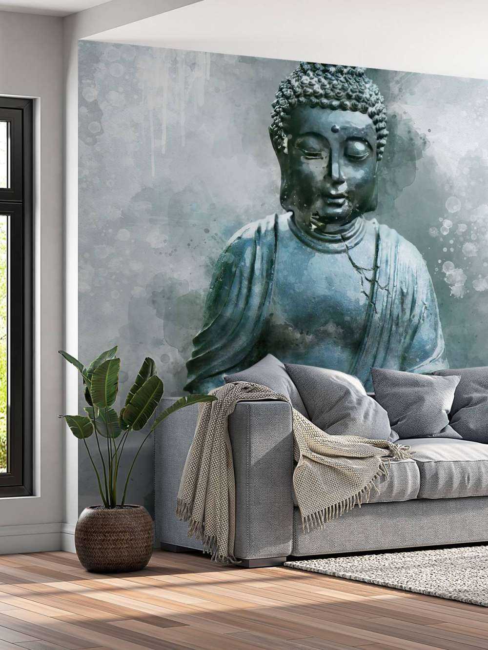 Buddha akvarell