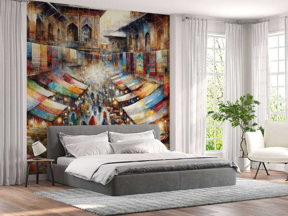 Bazaars symfoni av färger