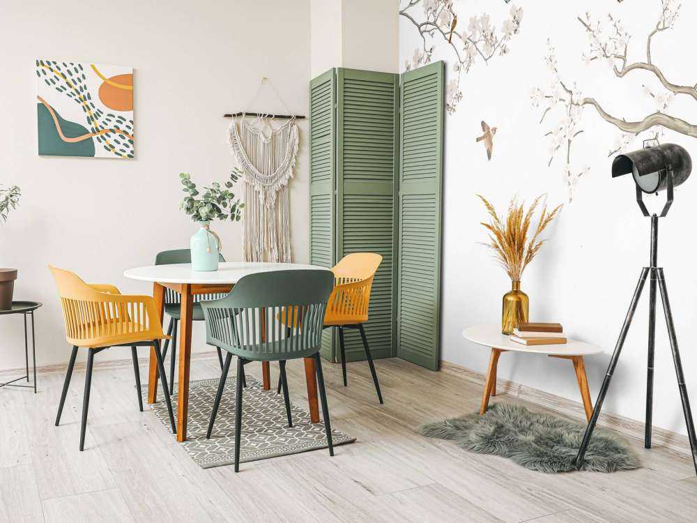 Blommande grenar och fåglar