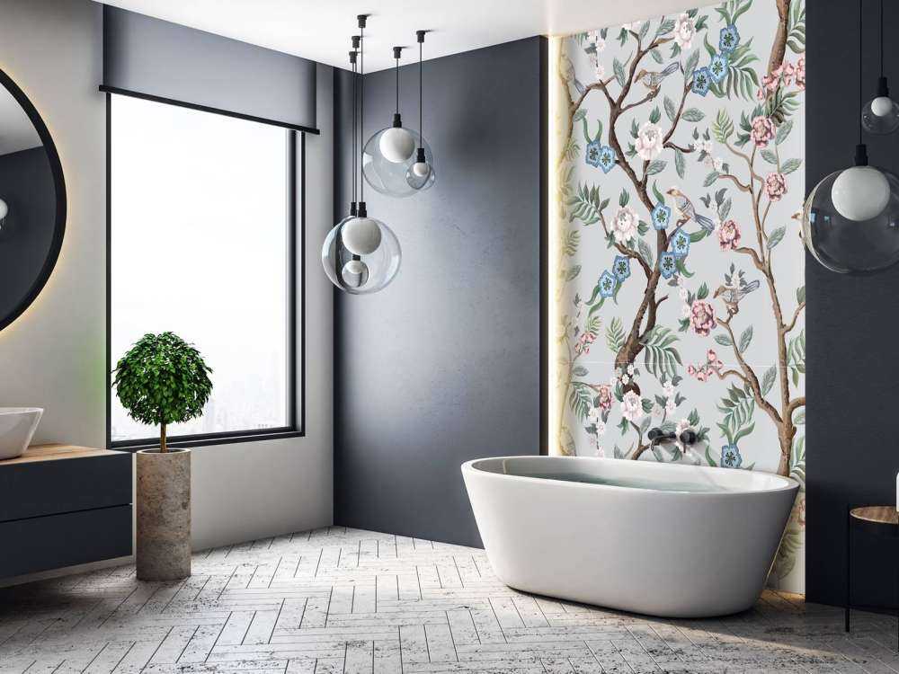 Blommigt mönster, pastell