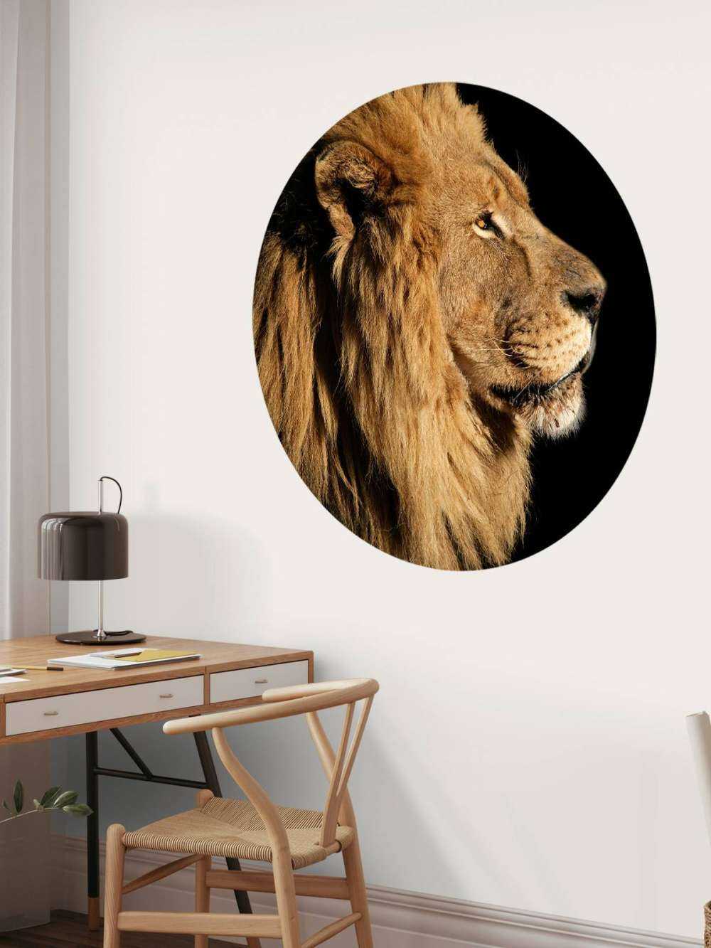 Sidopravil av ett lejon