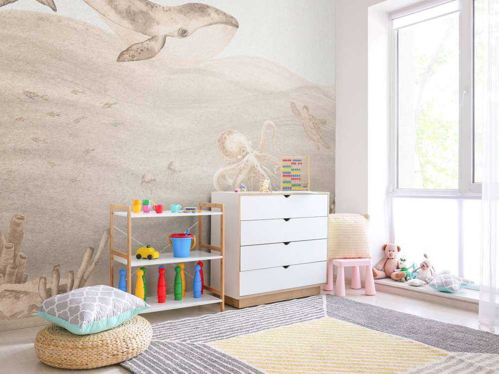 Undervattensvärlden i taupe