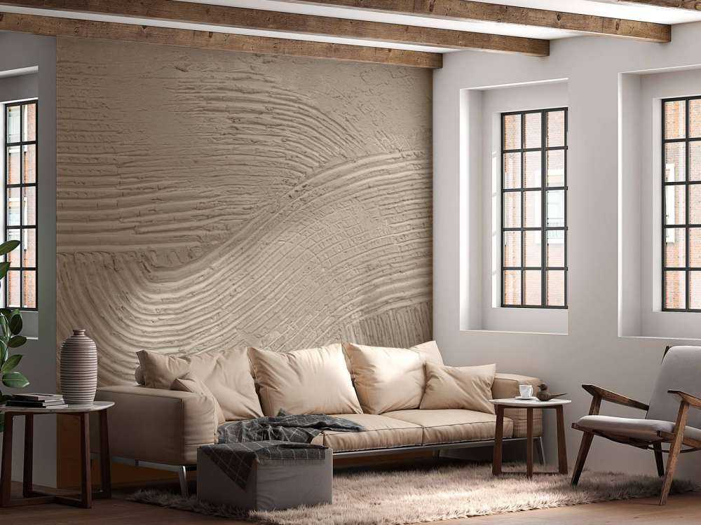 Texturerade linjer i linne
