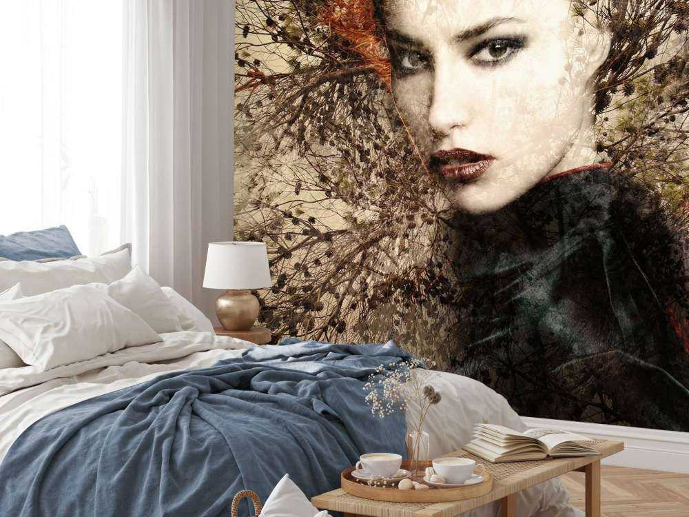 Kvinne og grasiøse grener