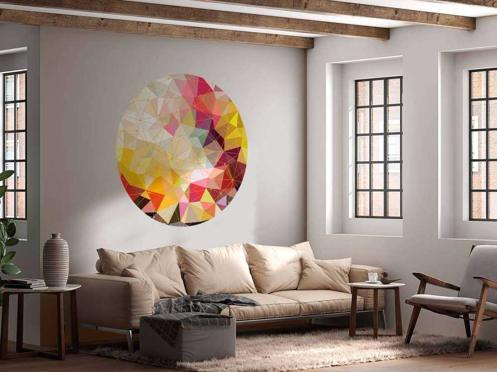 Trykk på fargerike trekanter