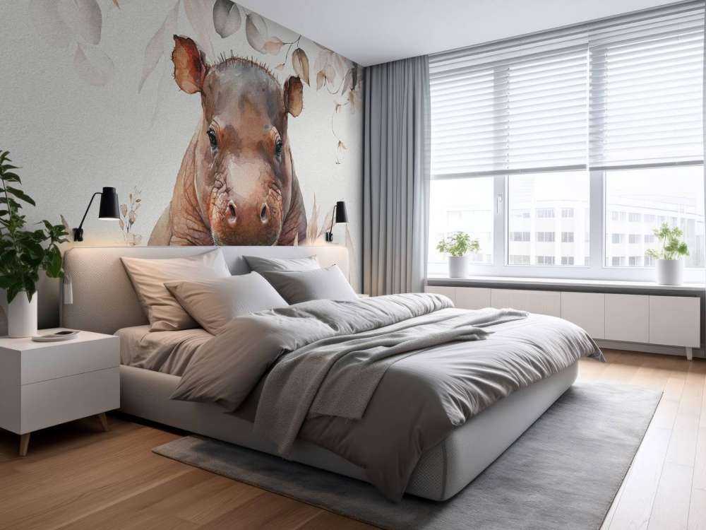 Flodhestunge i bladene taupe