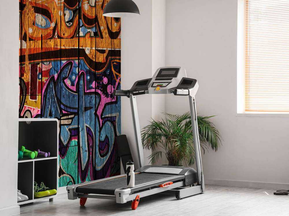 Graffiti med bokstaver på tre