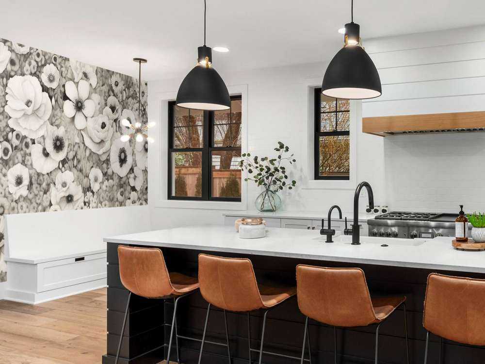 Poppy Tale Monokrom Mørkegrønn