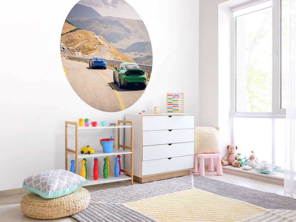 Slingrende rute gjennom fjellene