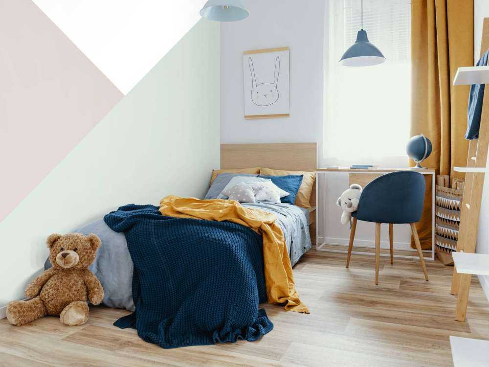 Pastellfargede trekanter