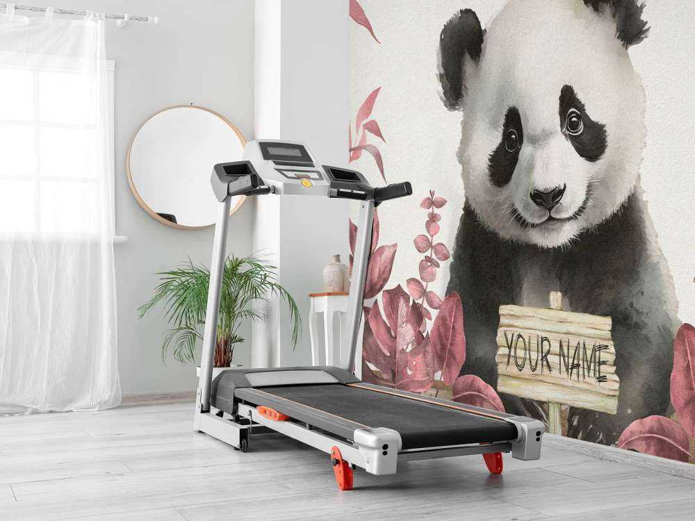 Pandaunge i jungelen rosa