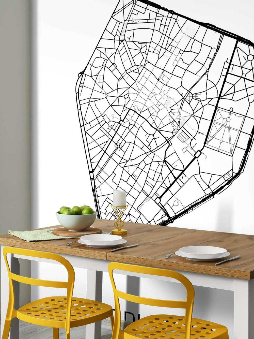 Unikt kart over Brussel