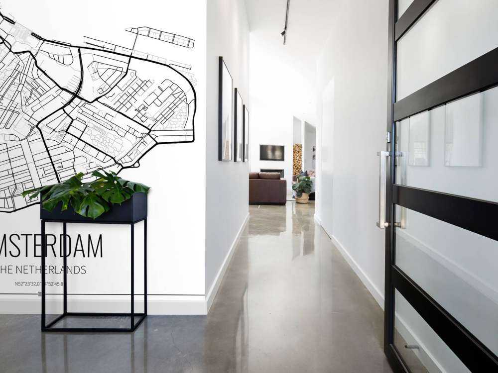 Unikt kart over Amsterdam