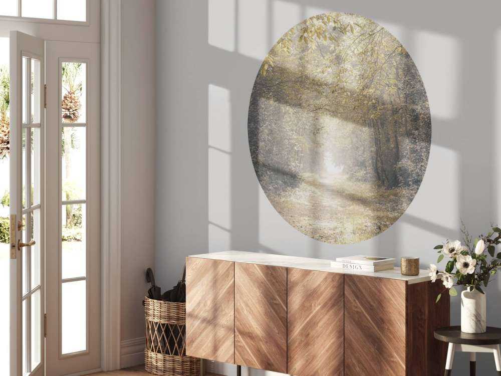 Sti gjennom en forlatt skog