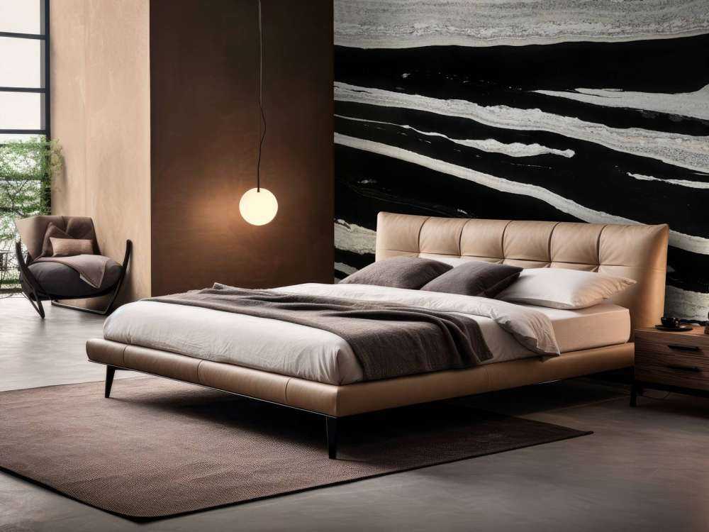 Svart marmor med hvite årer