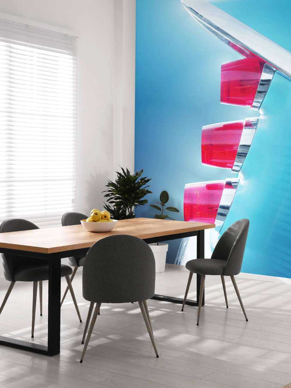 US classic car 1959 Adventurer tail fin abstract