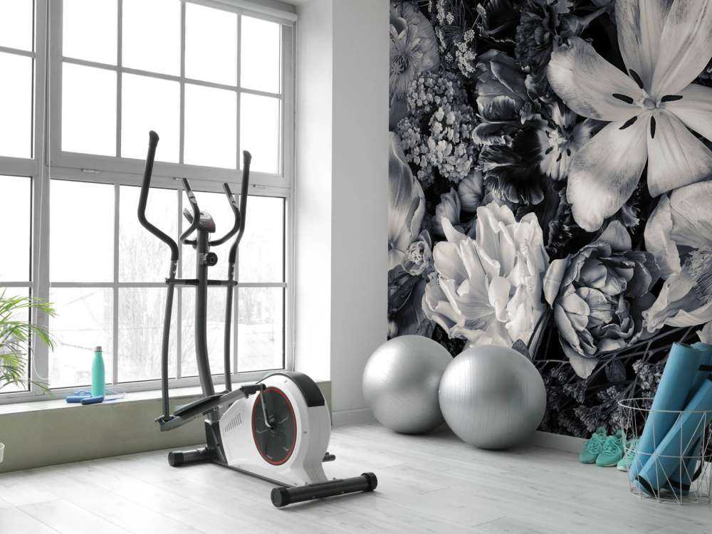 Bukett med forskjellige blomster