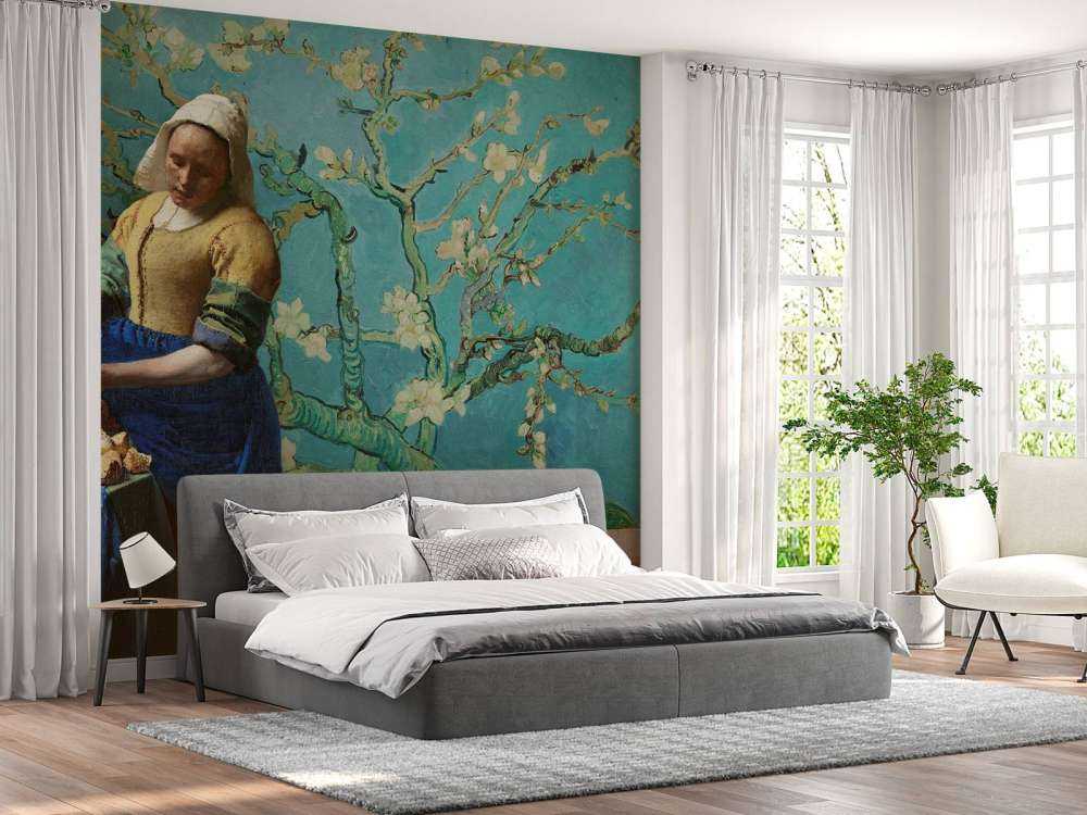 Melkejenta og mandelblomsterjenta