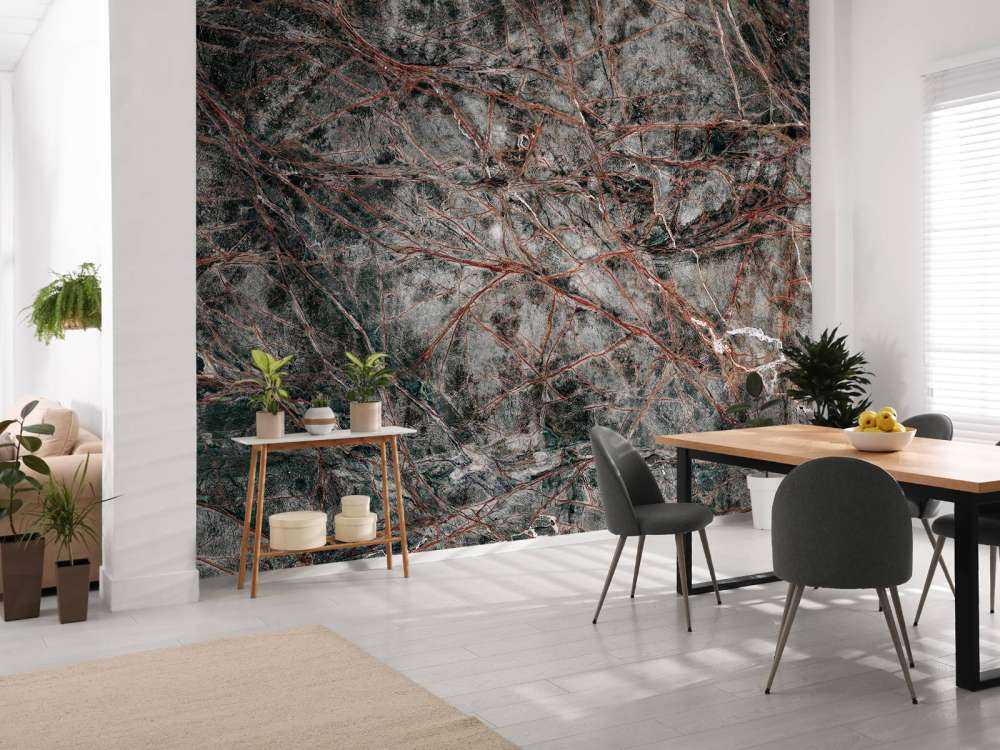 Grå marmor med vakker struktur