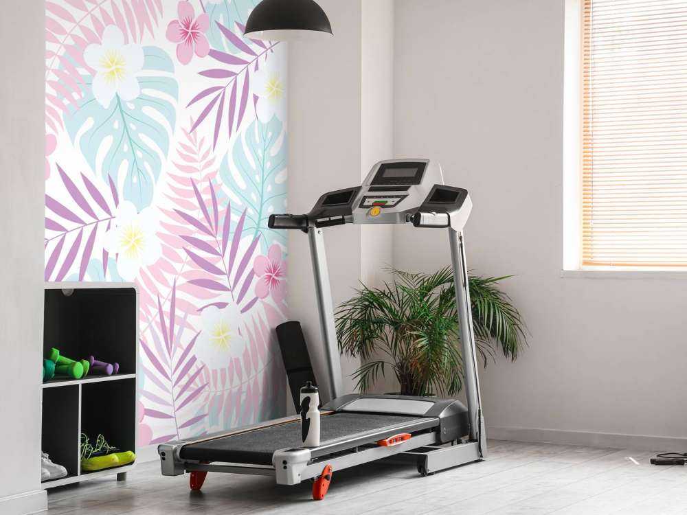 Pastellblomster og blader