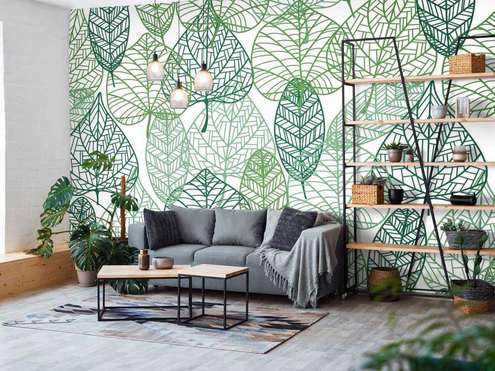 Gjennomsiktige grønne blader