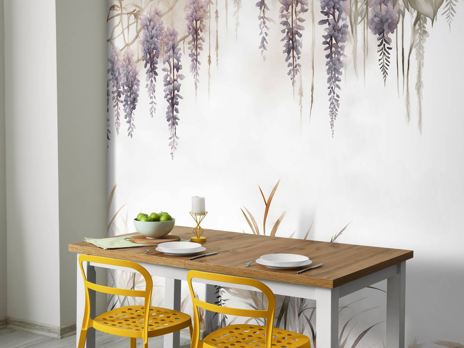 Wisteria og markgress beige