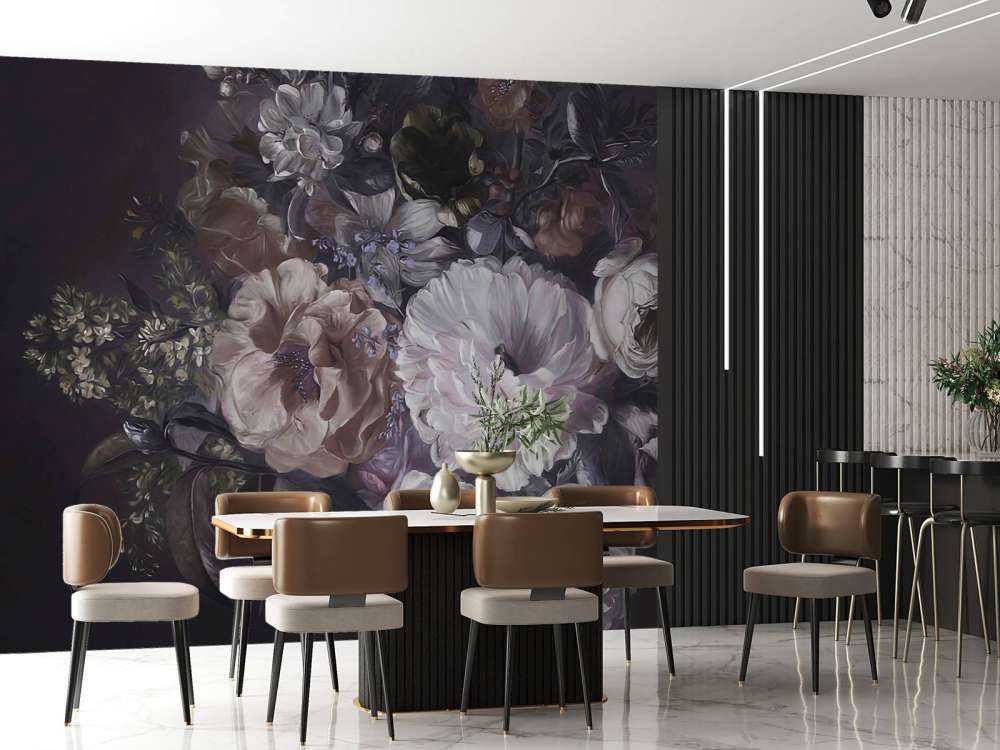 Bukett med lilla krem