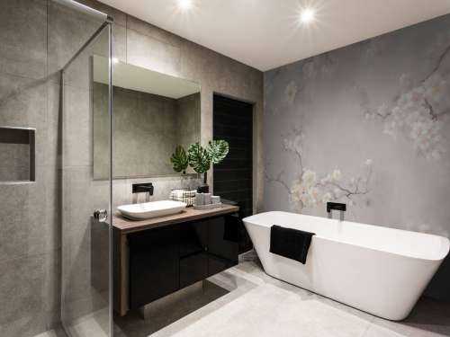 Nydelige grener av blomster taupe