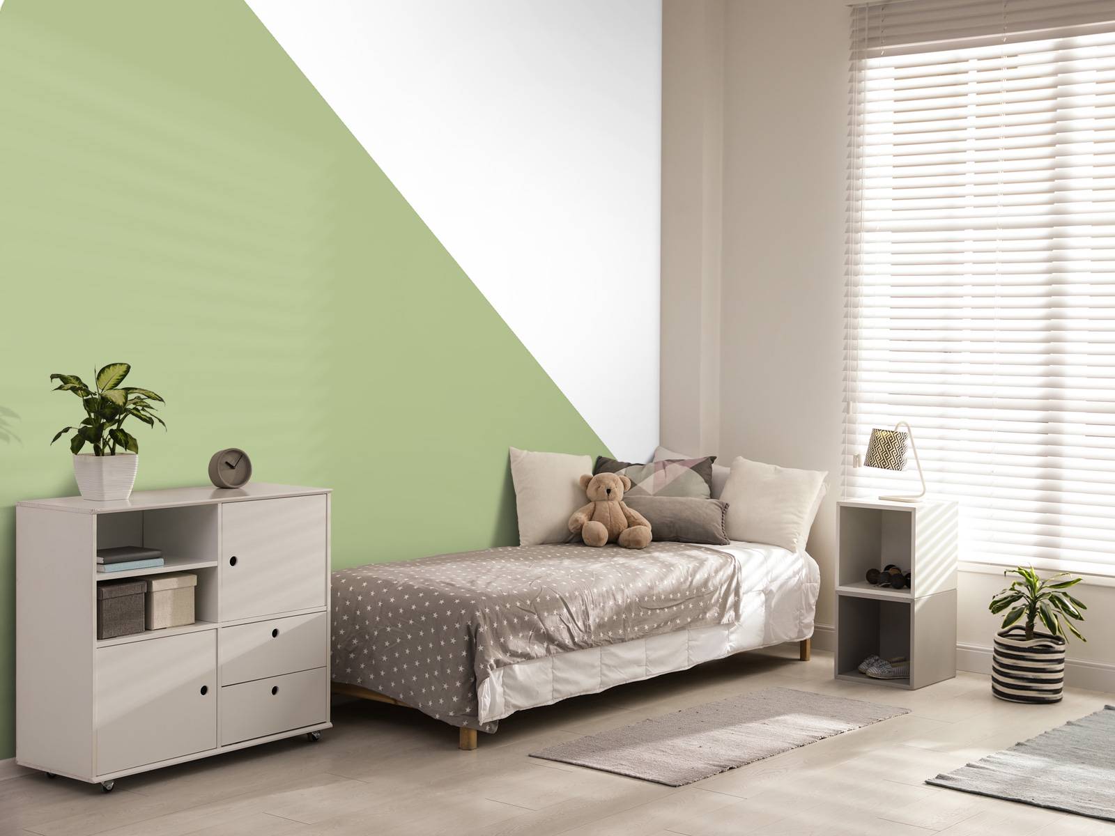 Fototapet - Trekant, lysegrønn - Tapet.com, image size:1600x1200