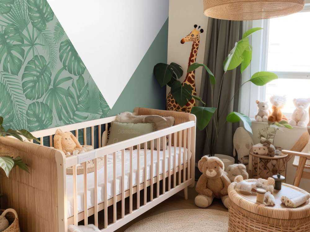 Trekanter med jungelmønster