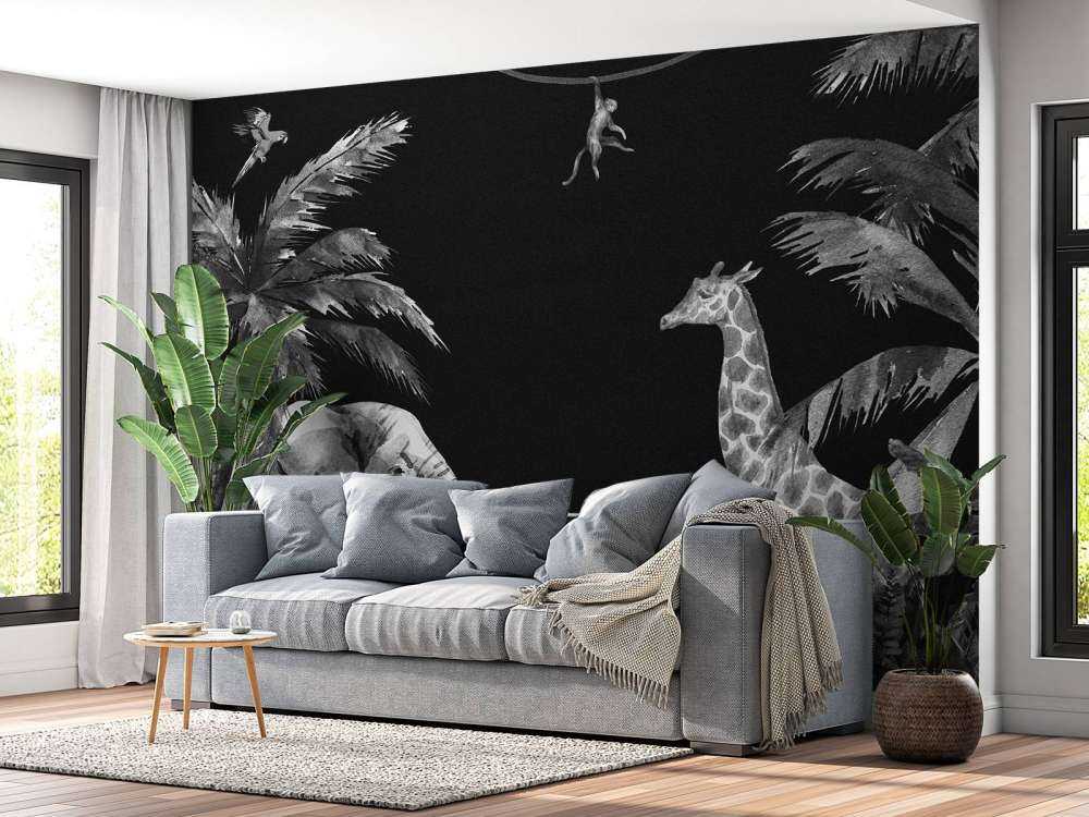 Svarte og hvite jungeldyrr