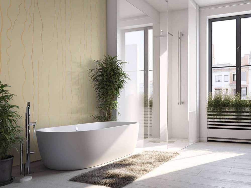 Organiske linjer gress beige II