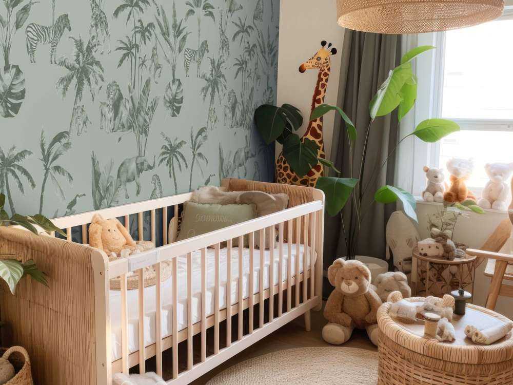 Dyrejungelmønster grønt