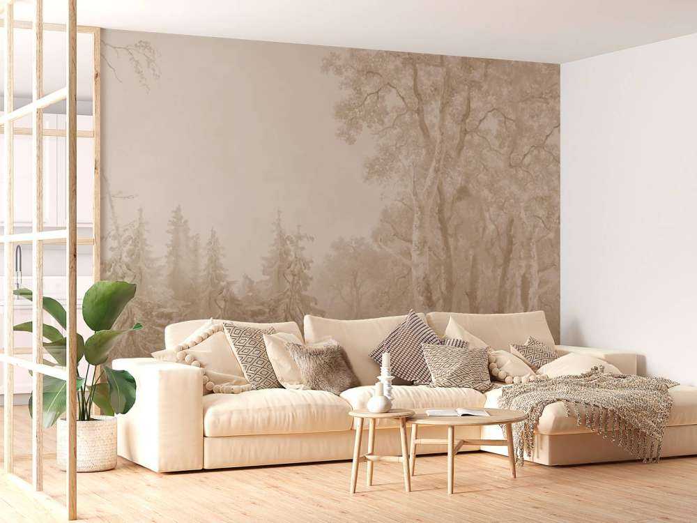 Skoglandskap Beige #2