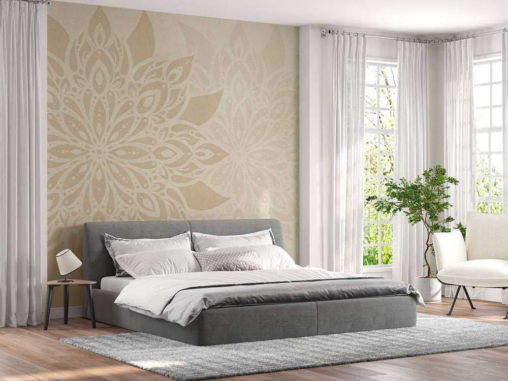 Beige Mandala Dobbeltrom