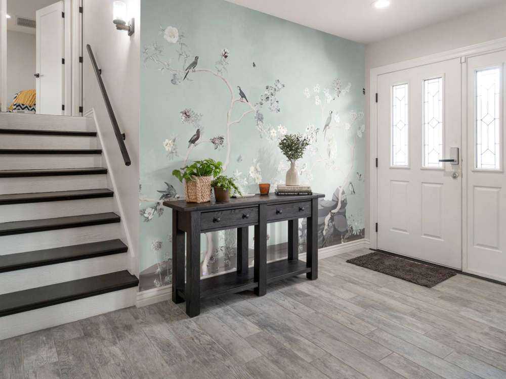 Birds in Garden Panorama 9