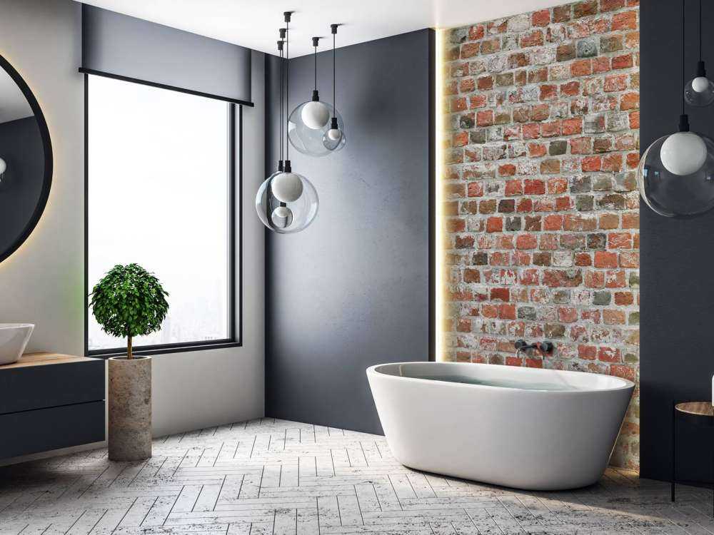 Restaureret murstensvæg